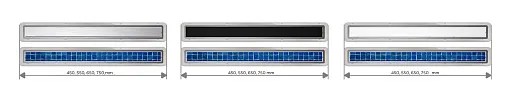 Душевой лоток 2в1 Pestan Confluo Fix Line 750, 13702933 хром матовый