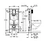 Инсталляция для унитаза Grohe Rapid SL с кнопкой Grohe Skate Cosmopolitan, хром, 38536001+38732000