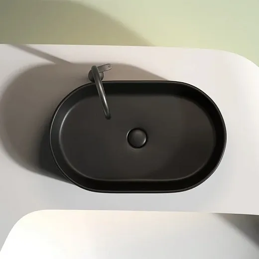 Умывальник Ceramicanova Element CN6048MB 60см сантехфарфор черный матовый, CN6048MB
