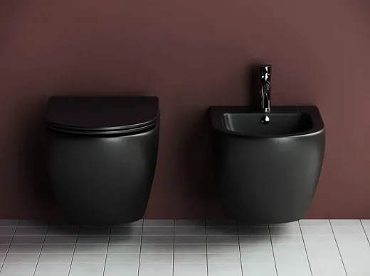 Подвесное биде Ceramicanova Metropol черный матовый, CN4003MB, сантехфарфор