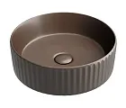 Раковина Ceramicanova Element CN6057MDB, 36 см, сантехфарфор, цвет темно-коричневый матовый