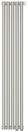 Радиатор стальной трубчатый Сунержа Эстет-11 EU50, ширина 25 см, высота 120 см, 5 секций, нижнее подключение левое EU50/правое EU50, хром, 00-0312-1205