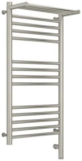 Полотенцесушитель электрический Сунержа Богема 3.0 800 x 400 с полкой, ширина 43.2 см, высота 92.4 см, сатин, L/R