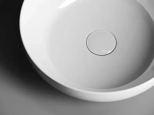 Умывальник Ceramicanova Element CN6020 37х37х11см накладной круглый без перелива, CN6020
