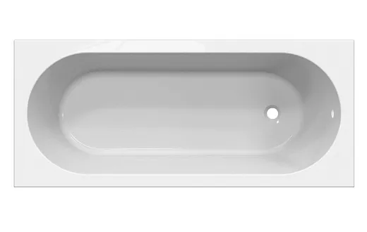 Ванна из искусственного камня Belux Борнео 160х70см, solid surface, белый матовый 18, 4810924297501