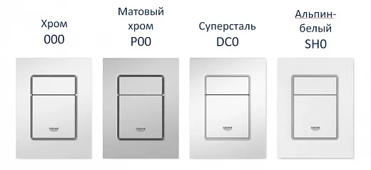 Кнопка для инсталляции Grohe Skate Cosmopolitan S 37 535 000, вертикальная, хром глянцевый