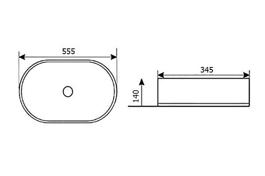 Умывальник накладной Roxen Hope 570095 Умывальник накладной Roxen Hope 570095