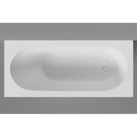 Ванна Salini Лофо UM12323, 180 х 80 см, из искусственного камня Солид Серфейс/Solid Surface, сифон, донный клапан, ножки, цвет белый матовый