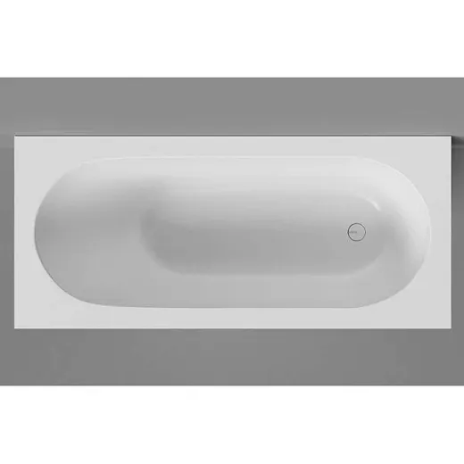 Ванна Salini Лофо UM12323, 180 х 80 см, из искусственного камня Солид Серфейс/Solid Surface, сифон, донный клапан, ножки, цвет белый матовый