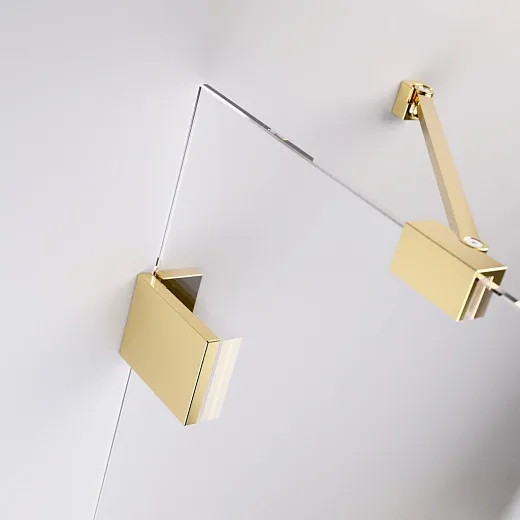 Шторка на ванну Radaway Essenza Pro Gold PND II 100 L (прозрачное/золото)