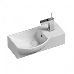 Умывальник Ceramicanova Element 40х22х12см левый белый, CN6039L сантехфарфор