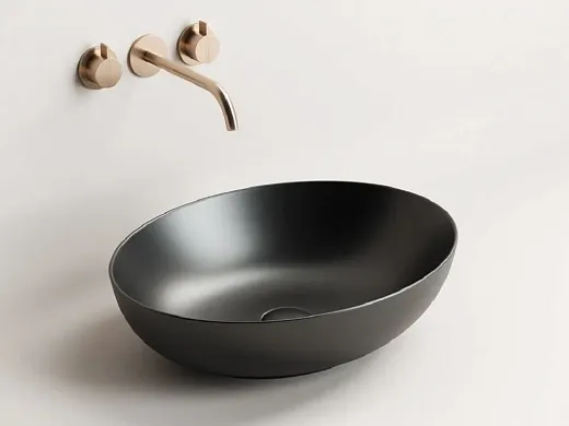 Умывальник Ceramicanova Element 52х39.5х13см накладной черный матовый, CN6017MB