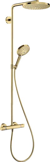 Душевая система Hansgrohe Raindance S 240 PowderRain 1jet Showerpipe 27633990, золото