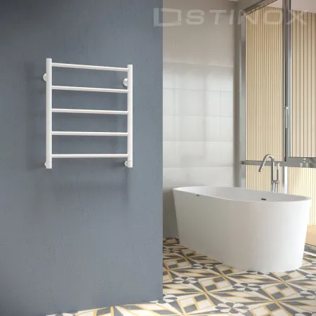 Полотенцесушитель водяной Stinox Toscana 500х600 боковой 1 дюйм белый матовый
