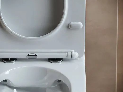 Напольный унитаз Ceramicanova с бачком Fortuna CN9001 Rimless, безободковый, крышка микролифт, белый, сантехфарфор