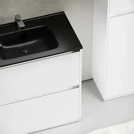 Тумба под раковину Sancos Libra Floor LB80FW, 80 см, напольная, цвет белый глянцевый