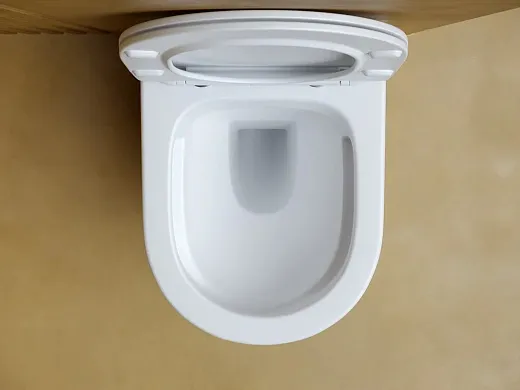 Подвесной унитаз Ceramicanova Balearica CN6000MW Rimless, безободковый, крышка микролифт, белый матовый, сантехфарфор