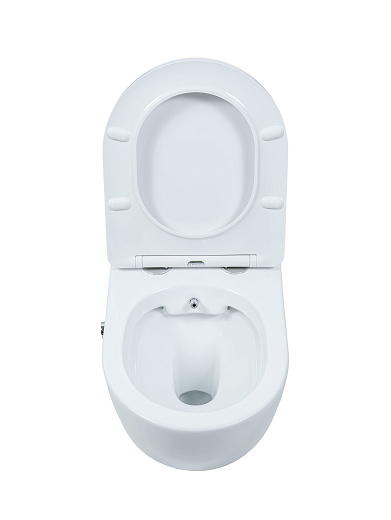 Унитаз подвесной UnicoPureza UNO 37x49 безободковый белый SoftClose с функцией биде