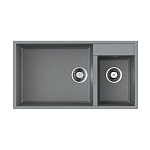 Кухонная мойка Omoikiri Tedori 85-2-U-GR Tetogranit/leningrad grey Кухонная мойка Omoikiri Tedori 85-2-U-GR Tetogranit/leningrad grey