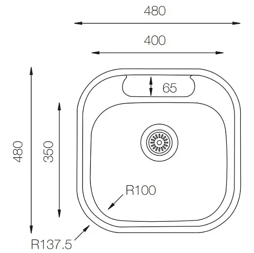Мойка ZorG ZCL 4848 микродекор