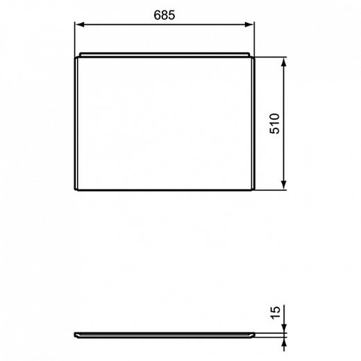 Панель для ванны Ideal Standard Connect Air 70 см E114801 Панель для ванны Ideal Standard Connect Air 70 см E114801