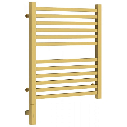 Полотенцесушитель электрический Сунержа Модус 3.0, высота 60 см, ширина 50 см, диммер слева/справа, цвет матовое золото, 032-5700-6050/032-5701-6050