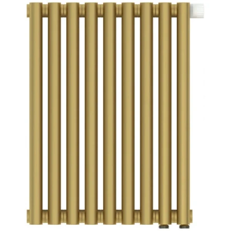 Радиатор отопления Сунержа Эстет-00 EU50, 9 секций, нижнее подключение, цвет матовое золото, 032-0322-5009