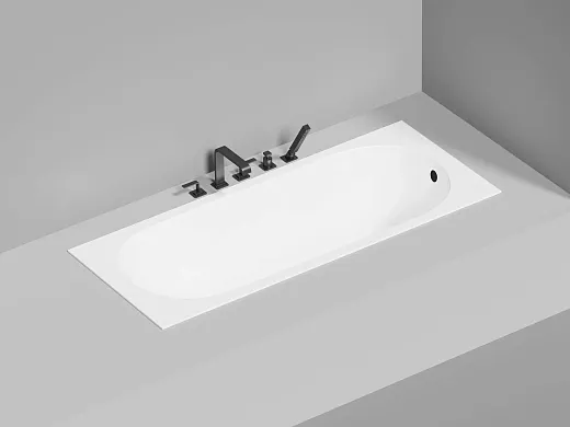 Ванна Salini Ornella 102313MF, 170 х 70 см, из искусственного камня S-Sense, цвет белый матовый, покраска по RAL полностью