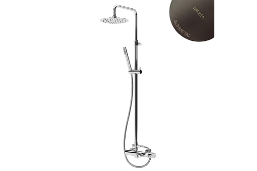 Душевая система Bruma Leaf 1672831MG Gunmetal