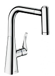 Смеситель Hansgrohe Metris 220 73800800 для кухонной мойки, сталь