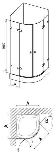 Душевой уголок Ravak Brilliant BSKK4-90 90x90 стекло chrom+Transparent с набором металлических деталей