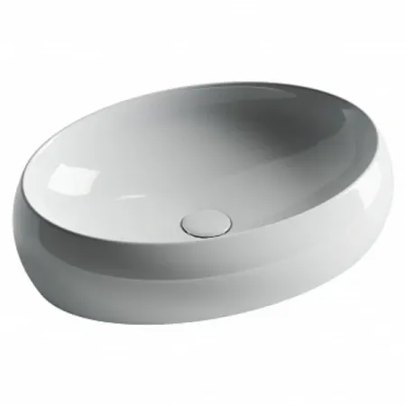 Раковина Ceramicanova Element CN5033, 55 см, накладная, сантехфарфор, цвет белый