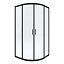 Душевой уголок Deante Funkia KYP N52K 80x80 стекла прозрачные, профиль черный