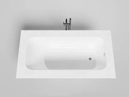 Ванна Salini Orlanda Plus 102024MF, 190 х 100 см, из искусственного камня S-Stone, цвет белый матовый, покраска по RAL полностью