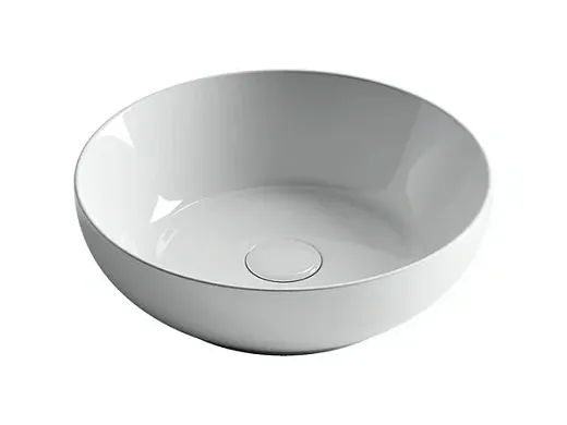 Умывальник Ceramicanova Element CN6020 37х37х11см накладной круглый без перелива, CN6020