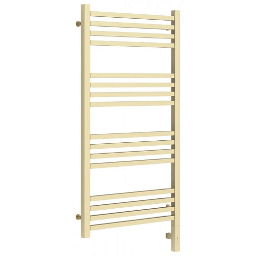 Полотенцесушитель электрический Сунержа Модус 3.0, высота 100 см, ширина 50 см, диммер слева/справа, цвет матовая шампань, 022-5700-1050/022-5701-1050