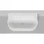Ванна Salini Perla 1049204MF, 170 х 90 см, из искусственного камня S-Stone, с донным клапаном, цвет белый матовый, покраска по RAL полностью