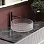 Раковина Ceramicanova Cristal CN6061, 36 см, стекло, цвет розовый