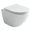 Подвесной безободковый унитаз Ceramicanova Metropol CN4002T Rimless, смыв торнадо, крышка микролифт, сантехфарфор