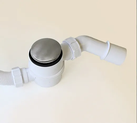 Сифон для ванны McAlpine MRB11-SN, Click-Clack, прочистка снаружи, L-70 см, цвет никель