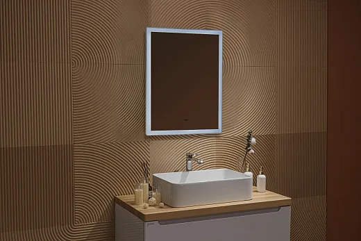 Зеркало Raval Статика 60х80 бесконтакт Гор/верт, Stc.02.600x800/W/RL