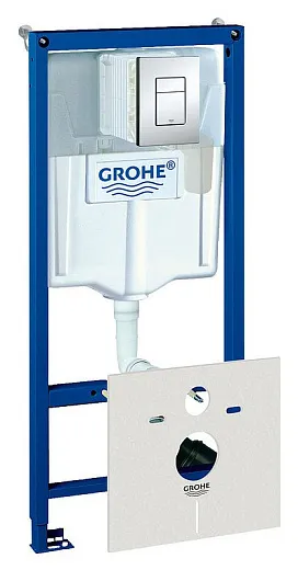 Система инсталляции для унитазов Grohe Rapid SL 38827000 5 в 1 с кнопкой смыва