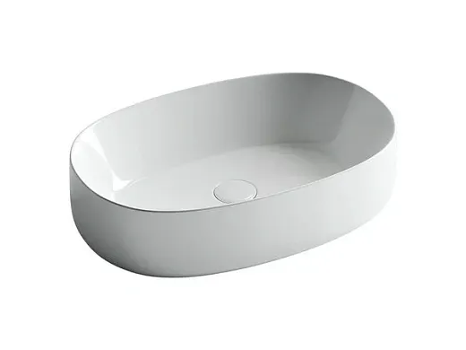 Умывальник Ceramicanova Element CN5023 54х35х14.5см накладной овальный без перелива, CN5023