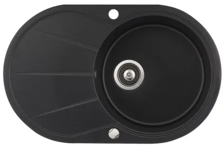 Кухонная мойка AquaSanita CLARUS SR101 (черный металлик)