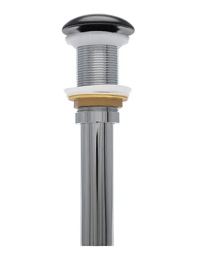 AQM7002-0MB Донный клапан AQUAme без перелива, керамическая накладка, цвет черный матовый