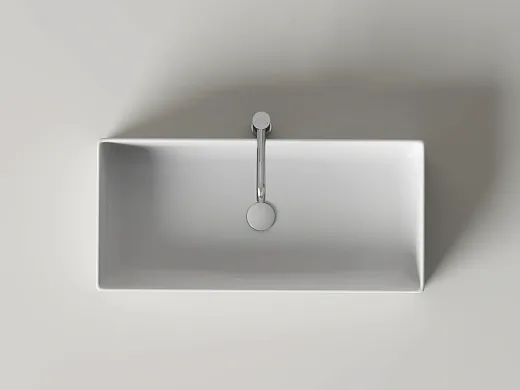 Умывальник накладной Ceramicanova Адель (Adele) 76x34x16см, белый, CN6090