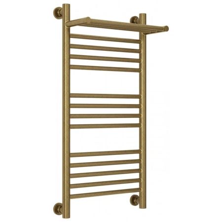 Полотенцесушитель водяной Сунержа Богема+, 800x400, с полкой, цвет состаренная бронза, 05-0223-8040