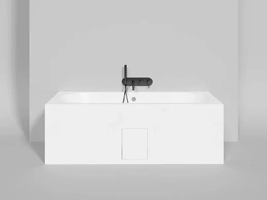 Ванна Salini Ornella Axis 103413GF, 170 х 75 см, из искусственного камня S-Sense, цвет белый, покраска по RAL полностью
