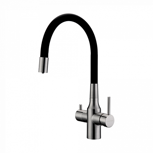 Смеситель PAULMARK SALIX Sa213419-NI, (стальной/никель)