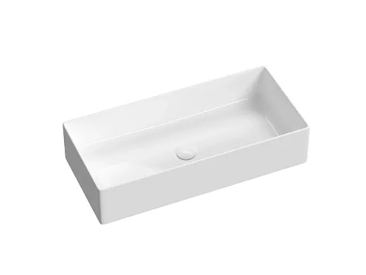 Умывальник накладной Ceramicanova Адель (Adele) 76x34x16см, белый, CN6090